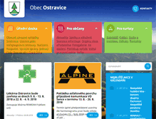 Tablet Screenshot of obec-ostravice.cz